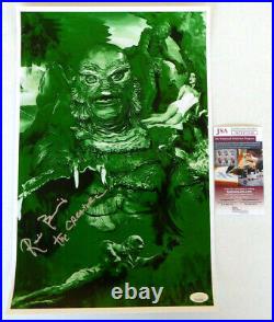 Ricou Browning Signed 11x17 Poster, Creature from Black Lagoon, JSA Witness COA