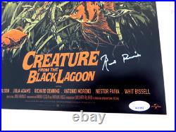 Ricou Browning Signed 12x18 Photo Auto, Creature from Black Lagoon, JSA COA