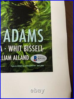 Ricou Browning Signed 15x24 Canvas Creature From The Black Lagoon Horror Beckett