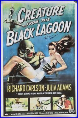Ricou Browning Signed 27x41 Creature From The Black Lagoon Movie Poster Jsa Coa