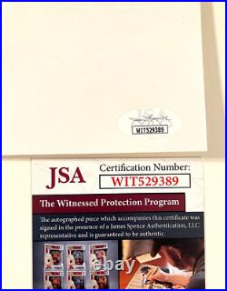 Ricou Browning Signed 8.5x11 Art Sketch, The Creature from Black Lagoon, JSA COA