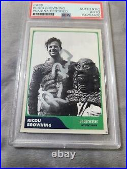 Ricou Browning Signed Card Creature From The Black Lagoon Rare 1/1 Stuntman