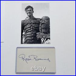 Ricou Browning Signed Creature From The Black Lagoon Autographed 3x5 Index Card