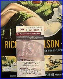 Ricou Browning Signed Creature from the Black Lagoon 11x14 Movie Poster Display