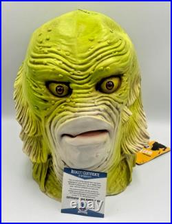 Ricou Browning Signed Creature from the Black Lagoon Gill-Man Mask Certified Bec Ricou Browning Signed Creature from the Black Lagoon Gill-Man Mask Certified Bec