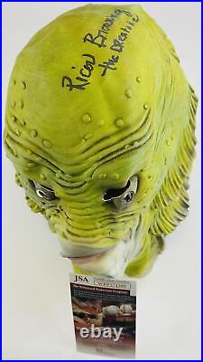 Ricou Browning Signed Full Size Mask Creature From The Black Lagoon Jsa 309