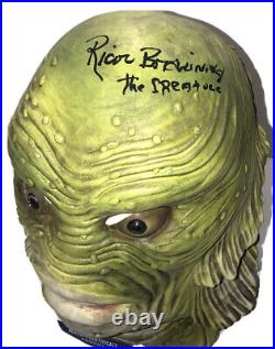 Ricou Browning Signed Mask Creature From The Black Lagoon Movie Beckett Bas Coa