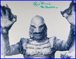 Ricou Browning Signed Metallic11x14 Photo Creature From The Black Lagoon Jsa 28