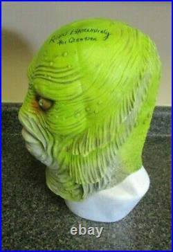 Ricou Browning Signed The Creature From The Black Lagoon Full Size Mask Jsa Coa