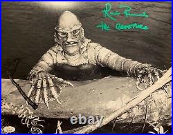 Ricou Browning auto signed insc. 11x14 photo Creature from the Black Lagoon JSA