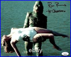 Ricou Browning auto signed insc. 8x10 photo Creature from the Black Lagoon JSA