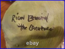 Ricou Browning auto signed insc. Face mask Creature from the Black Lagoon JSA
