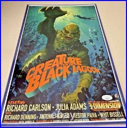 Ricou Browning autographed signed 11x17 Creature from the Black Lagoon JSA