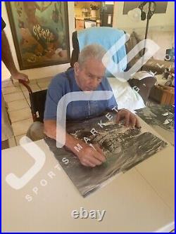 Ricou Browning signed 10x10 acrylic photo Creature from the Black Lagoon JSA COA