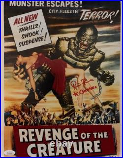 Ricou Browning signed 11x14 Creature from Black Lagoon photo JSA