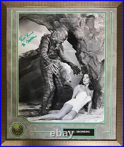 Ricou Browning signed insc 16x20 framed photo Creature from the Black Lagoon JSA