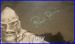 Ricou Browning signed inscribed 11x14 photo Creature from the Black Lagoon JSA