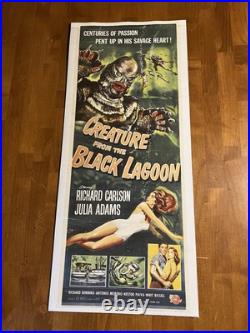 Ricou browning signed Creature From The Black Lagoon Poster 13x30 Ricou browning signed Creature From The Black Lagoon Poster 13x30