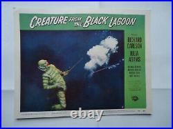 SCI FI/ CREATURE FROM THE BLACK LAGOON /UL21F/ lobby card #4/1954