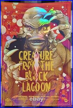 SDCC 2022 Mondo Poster Creature From The Black Lagoon Holofoil Martin Ansin