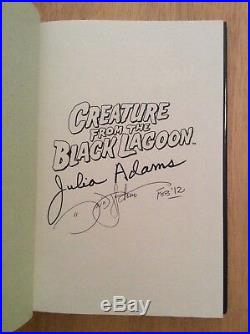 SIGNED x2 Julie Adams David J Schow Creature From the Black Lagoon HC 1st +Pic