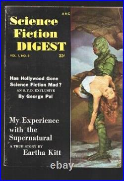 Science Fiction Digest #2 1954-Creature From The Black Lagoon cover-Eartha Ki