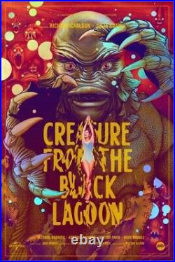 Sdcc 2022 Mondo Creature From Black Lagoon Holofoil Variant Poster Martin Ansin