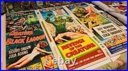 Set Of 3Creature From The Black Lagoon Insert Reproduction Posters