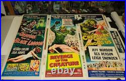 Set Of 3Creature From The Black Lagoon Insert Reproduction Posters