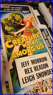 Set Of 3Creature From The Black Lagoon Insert Reproduction Posters