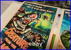 Set Of 3Creature From The Black Lagoon Insert Reproduction Posters