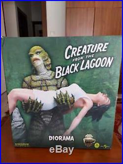 Sideshow Collectibles Creature From The Black Lagoon Diorama Silver Screen Exc