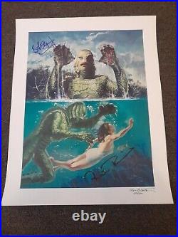 Signed Ben Chapman Ricou Browning Creature From The Black Lagoon Print