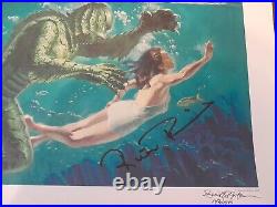 Signed Ben Chapman Ricou Browning Creature From The Black Lagoon Print