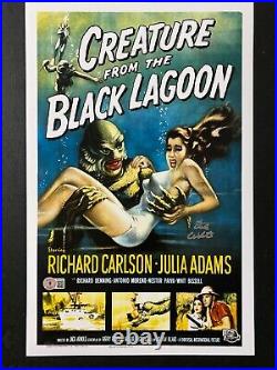 Ted White signed 11X17 Creature from the Black Lagoon photo With Beckett COA