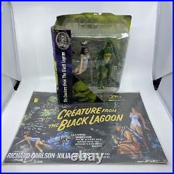 The Creature From The Black Lagoon Universal Monsters Figure NIB + Tin Poster