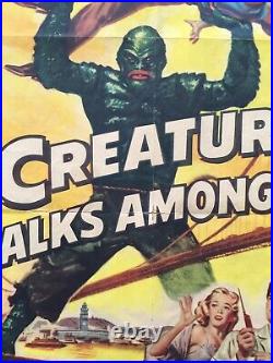 The Creature Walks Among Us One Sheet Poster 1956 Creature From the Black Lagoon