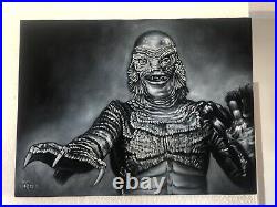 The creature from the black lagoon classic monsters horror goth Velvet Painting
