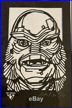 Tyler Stout Laser Cut Handbill Print The Creature From The Black Lagoon Xx/40