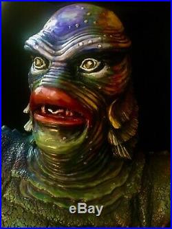 Universal CREATURE FROM THE BLACK LAGOON Life Size Pro Paint Black Heart Model