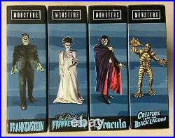 Universal Monsters Frankenstein / Bride / Dracula / Creature 6 Figures Set of 4