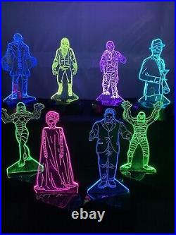 Universal monsters (all 8) lights Creature From The Black Lagoon, Mummy, Bride