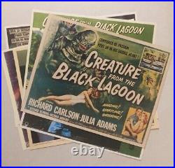 VINTAGE CREATURE FROM THE BLACK LAGOON Lobby Card 7 Lot Reproduction