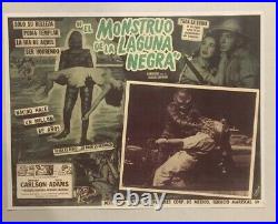 VINTAGE CREATURE FROM THE BLACK LAGOON Lobby Card 7 Lot Reproduction