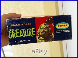 VINTAGE MONSTER 1963 Aurora Creature From The Black Lagoon. EMPTY BOX ONLY 1963