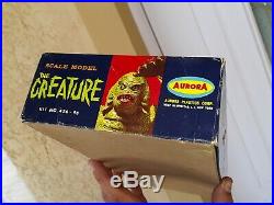 VINTAGE MONSTER 1963 Aurora Creature From The Black Lagoon. EMPTY BOX ONLY 1963