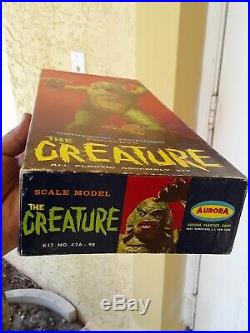 VINTAGE MONSTER 1963 Aurora Creature From The Black Lagoon. EMPTY BOX ONLY 1963