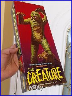 VINTAGE MONSTER 1963 Aurora Creature From The Black Lagoon. EMPTY BOX ONLY 1963