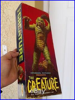 VINTAGE MONSTER 1963 Aurora Creature From The Black Lagoon. EMPTY BOX ONLY 1963