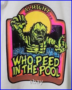 VTG 70s Creature From The Black Lagoon Alright Who Peed In The Pool Shirt 22x32 VTG 70s Creature From The Black Lagoon Alright Who Peed In The Pool Shirt 22x32